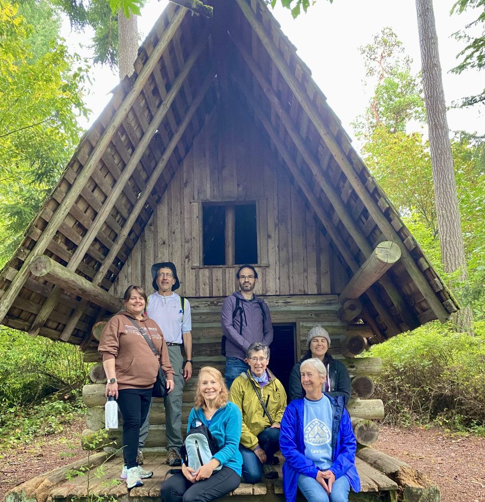 Adult campers enjoying the outdoors