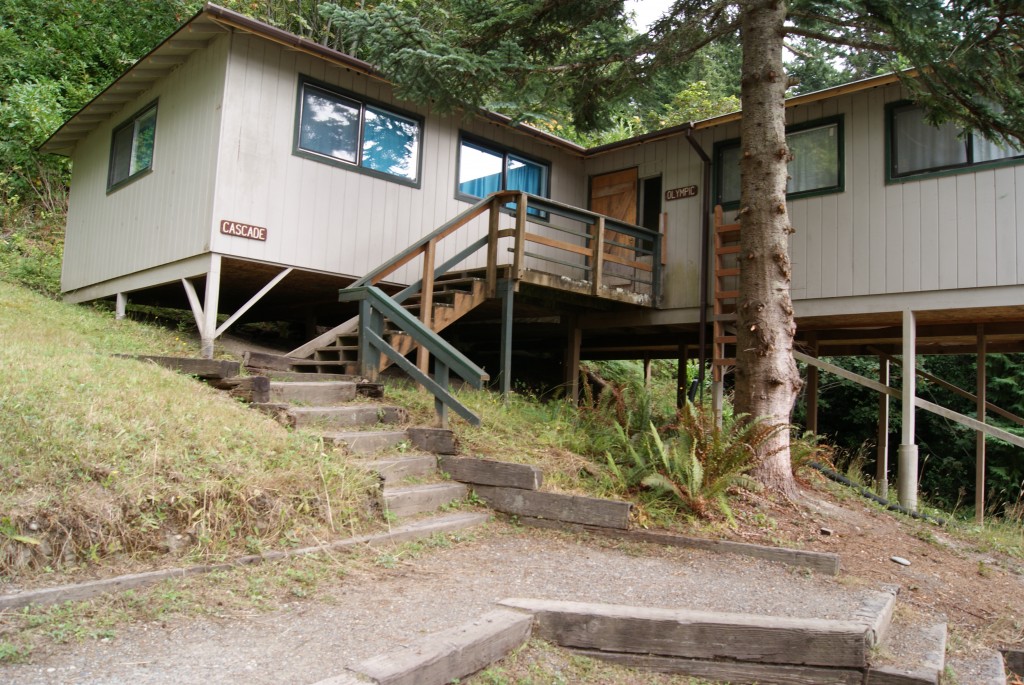 Outside of Misty Mountain Cabins