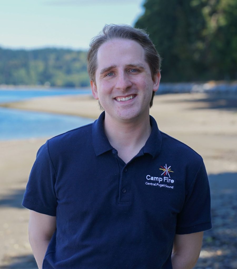 Michael McGrath on the shores of Camp Sealth