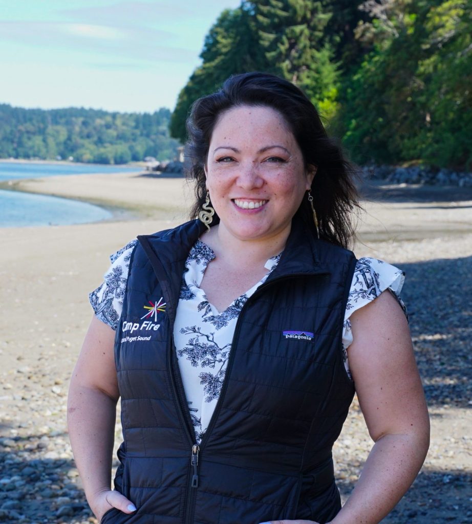 Dana Aoyama on the shores of Camp Sealth