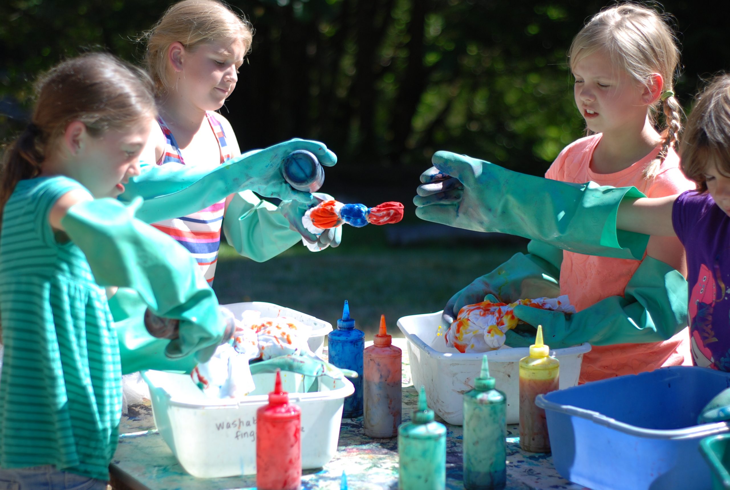 campers tie dye arts and crafts