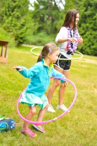 Hans Jensen Day Camp Hula Hooping