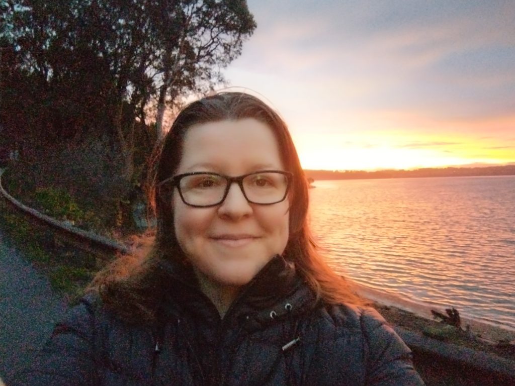 Kristen Cook enjoying a sunset