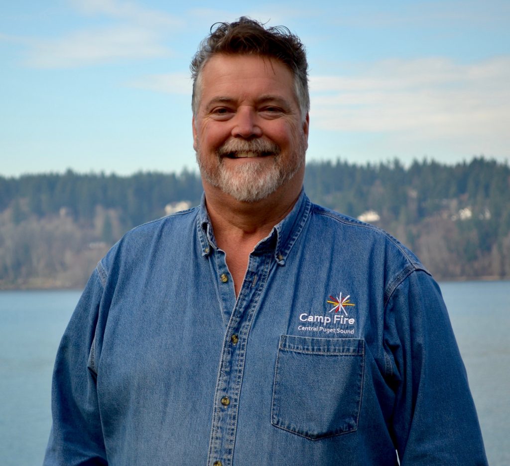 Rick Taylor on the shores of Camp Sealth