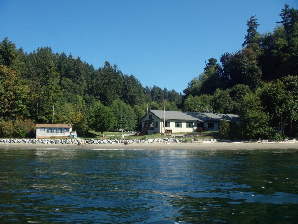 Rounds Hall view from the water